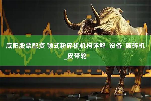 咸阳股票配资 颚式粉碎机机构详解_设备_破碎机_皮带轮